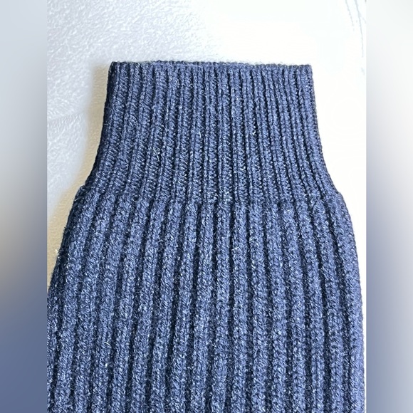 Brooks Brothers Navy 1/4 zip Lambswool Sweater Large - Picture 5 of 6